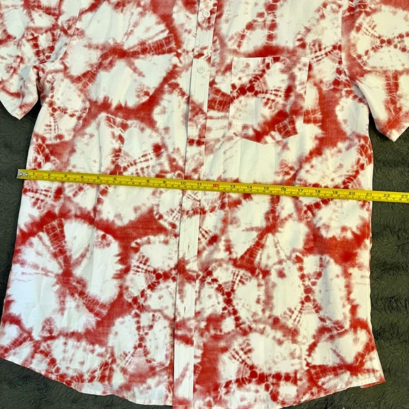 Courage brand tie-dye pattern button down shirt - Picture 6 of 6